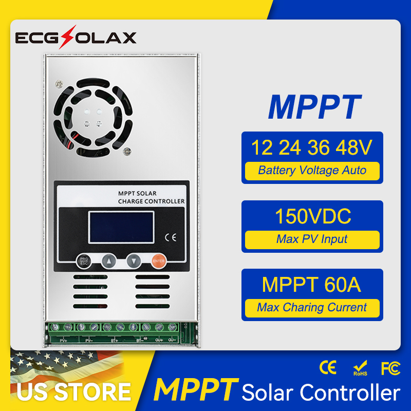 Drone Solar Charger - ECGSOLAX 60A MPPT Контроллер заряда солнечной