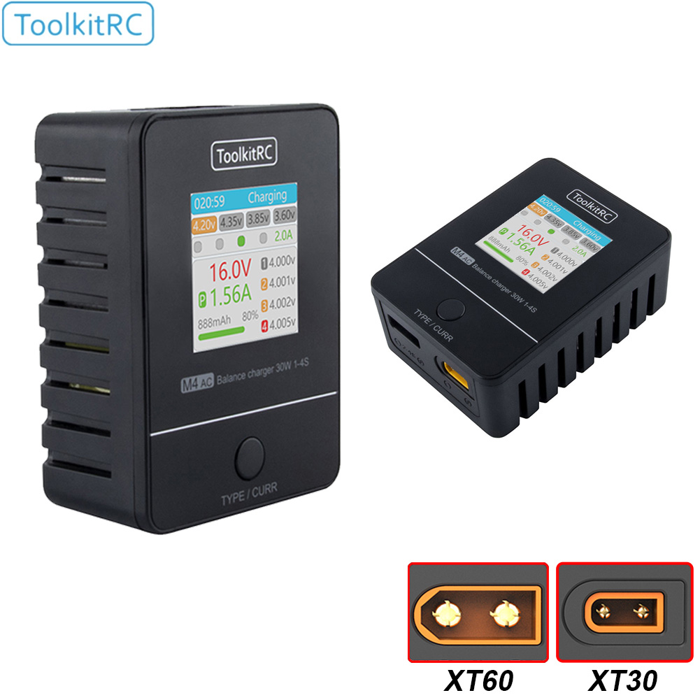 Drone Power Bank - ToolkitRC M4AC 30 Вт LiPO LiFE