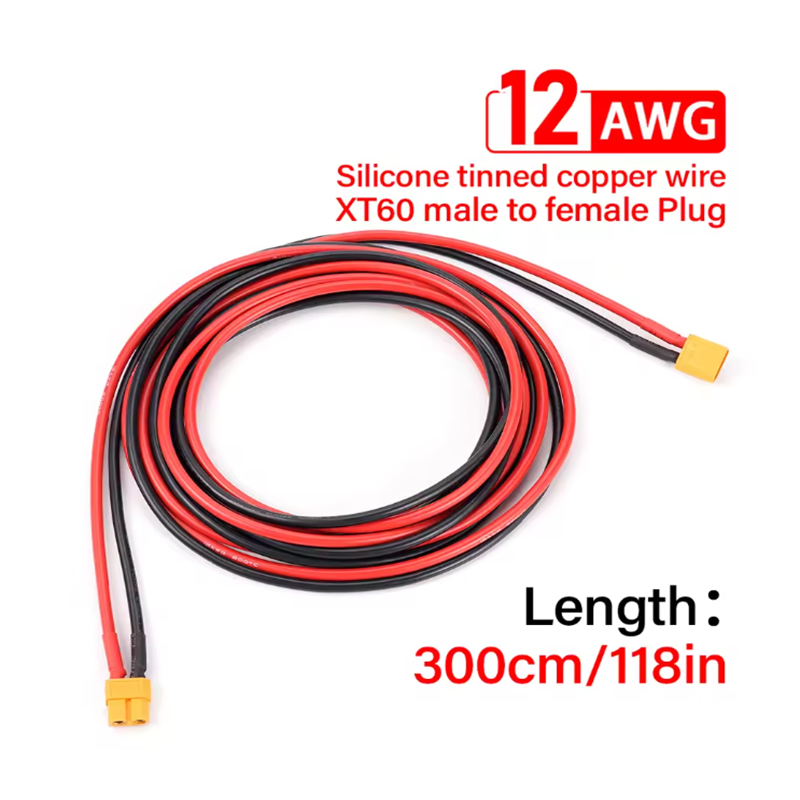 Drone Battery Adapter - 12AWG XT60 Мужской Женский Конверсионный Штекер