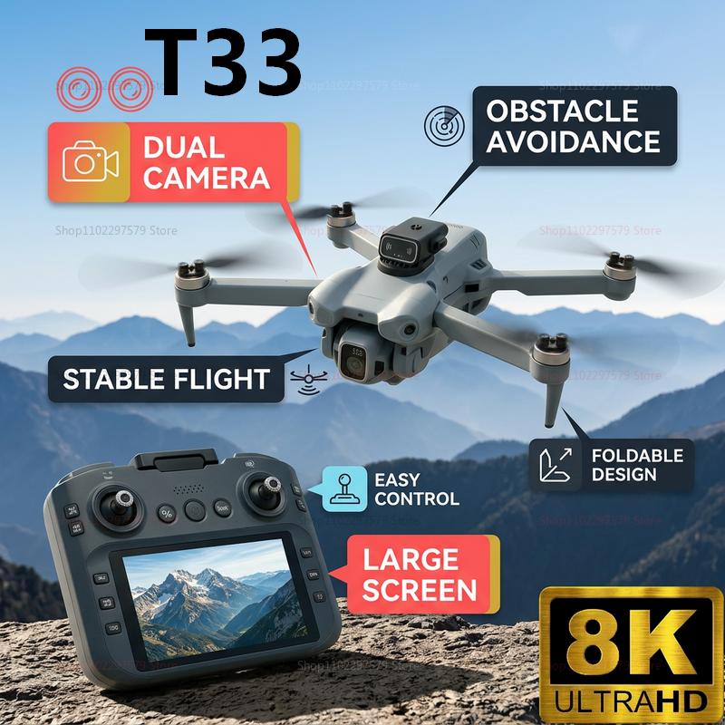 Drone Controller Screen - Новый радиоуправляемый дрон T33 2026 года