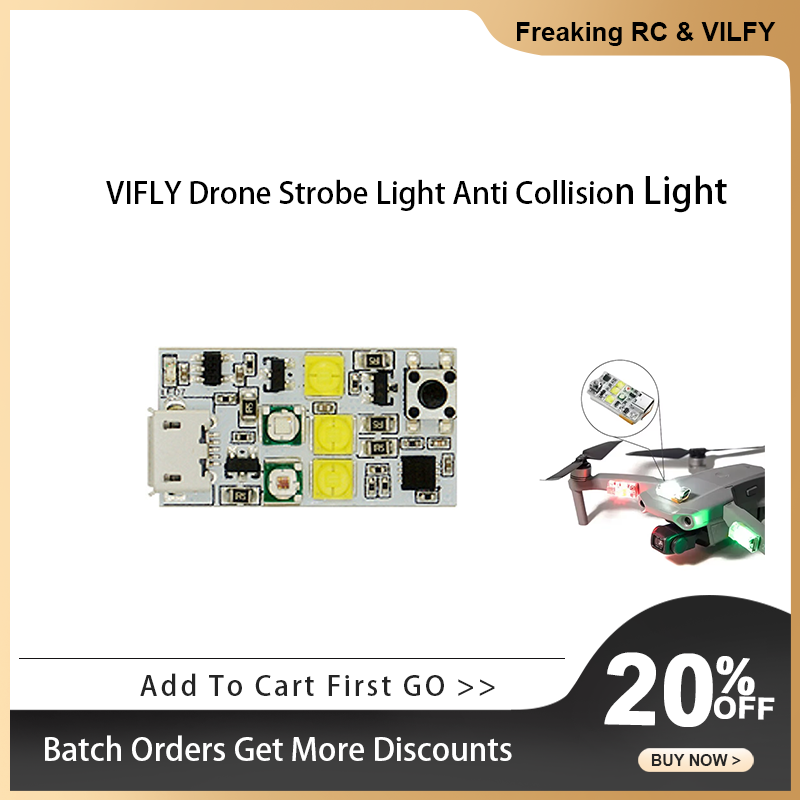 Drone Strobe Light - Стробоскоп VIFLY для дрона, противоударный светильник