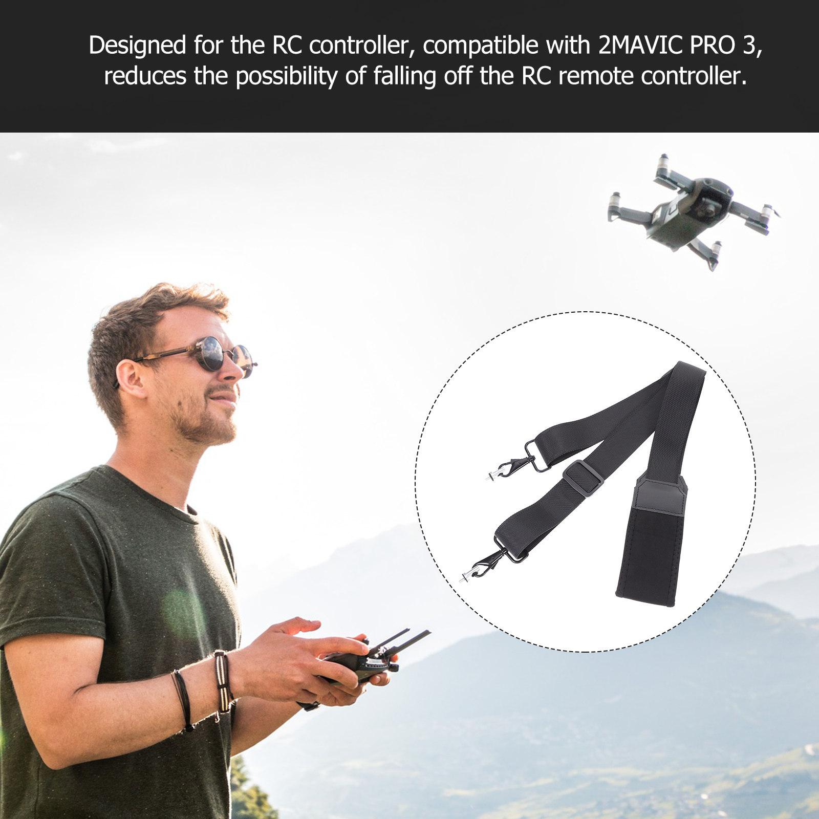2 3 Совместимый ремешок на шею – обзор и цена Drone Neck Strap