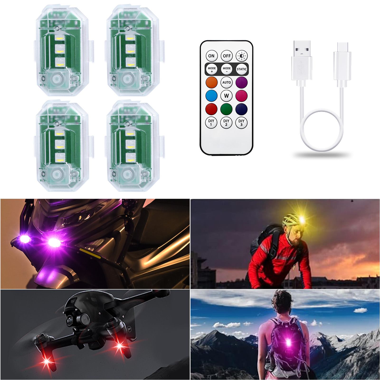 LECART Беспроводные светодиодн – обзор и цена Drone Strobe Light
