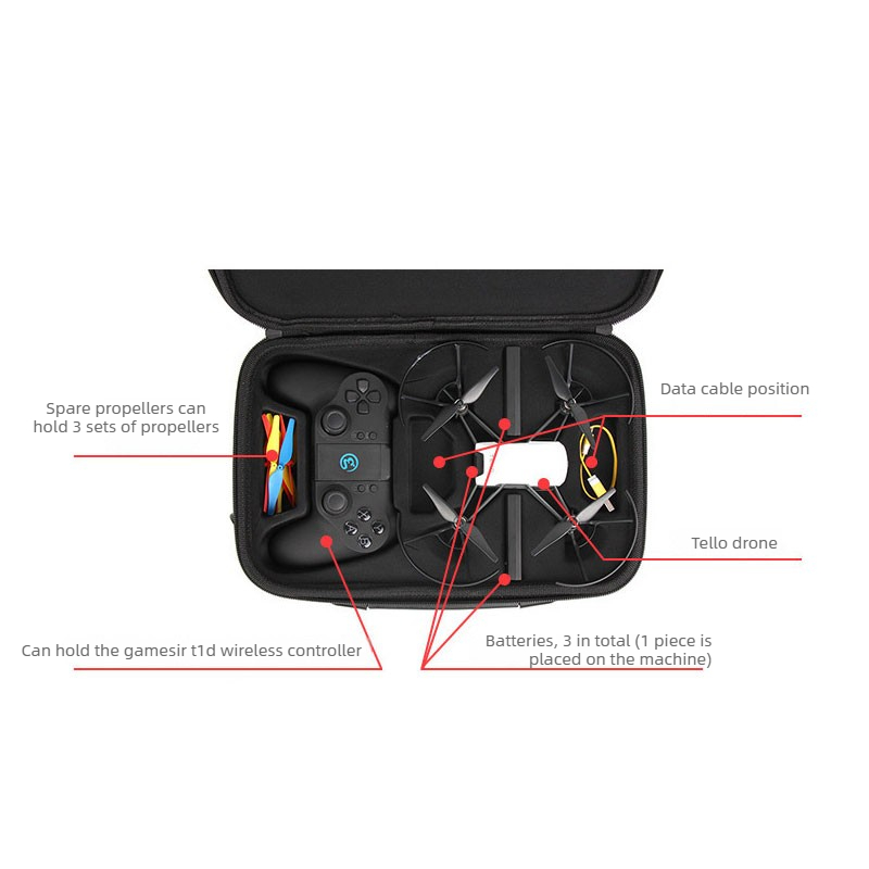 Чехол для хранения дрона Tello – обзор и цена Drone Hard Shell Case