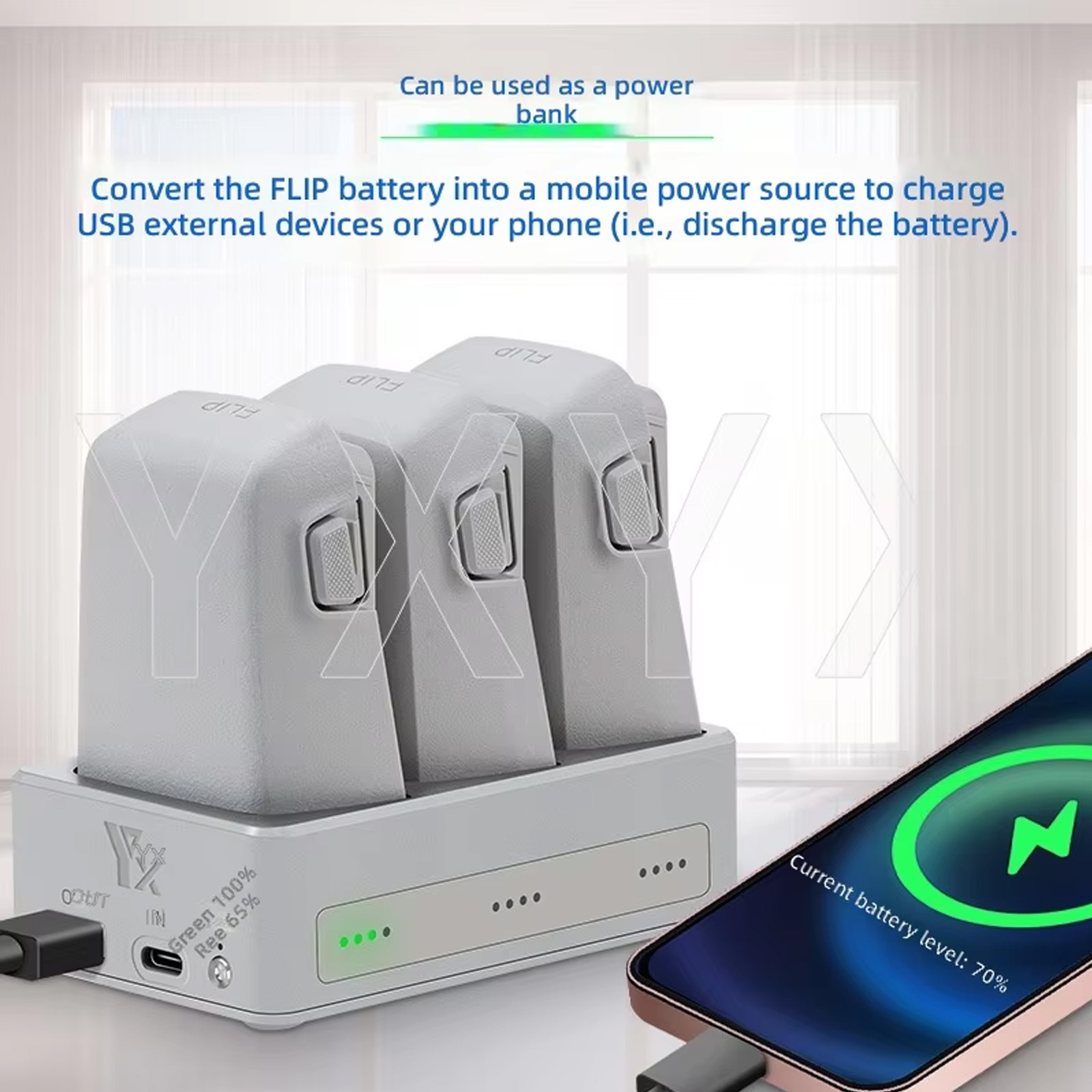 Новый 3-портовый зарядный хаб  – обзор и цена Drone Charging Hub